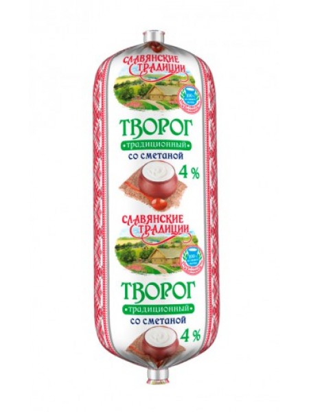 Творог Славянские Традиции Сметана туба 4% 300 г*10 Минский МК Творог Славянские Традиции Сметана туба 4% 300 г*10 Минский МК